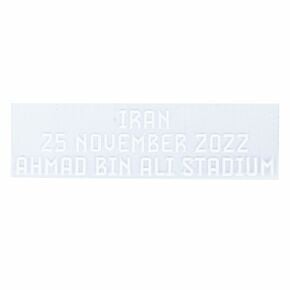 Official World Cup 2022 Matchday Transfer Wales v Iran 25 November 2022 (Wales Home)