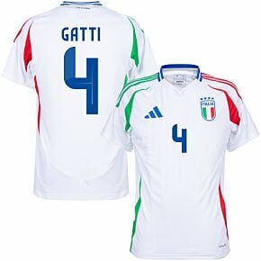24-25 Italy Away Shirt + Gatti 4 (Official Printing)