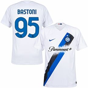 23-24 Inter Milan Away Shirt + Bastoni 95 (Official Printing)