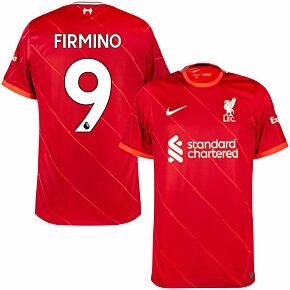 21-22 Liverpool Home Shirt + Firmino 9
