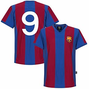 76-77 Barcelona Home Retro Shirt + No. 9