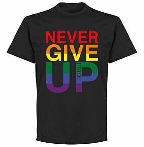 Never Give Up Pride Tee - Black