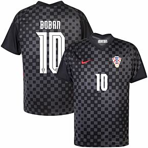 20-21 Croatia Away Shirt + Boban 10 (Official Printing)