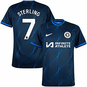 23-24 Chelsea Away Shirt (incl. Sponsor) + Sterling 7 (Premier League)