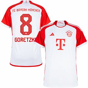23-24 Bayern Munich Home Shirt + Goretzka 8 (Official Printing)