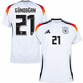 24-25 Germany Home Shirt + Gündoğan 21 (Official Printing)