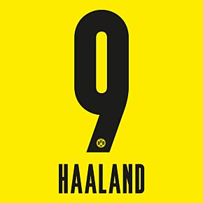 Haaland 9 - 20-21 Borussia Dortmund Home (Official Printing)