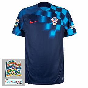 22-23 Croatia Away Shirt + Nations League & Foundation Patches