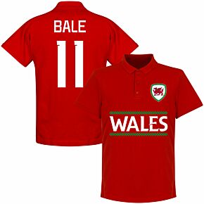 Wales Team Bale 11 Polo Shirt - Red