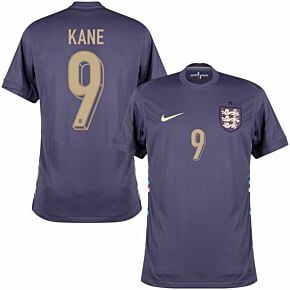 24-25 England Away Shirt + Kane 9 (Official Printing)