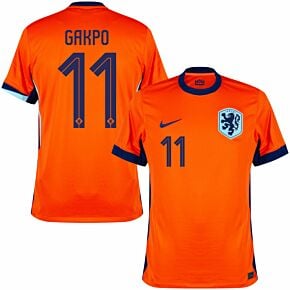 24-25 Holland Home Shirt + Gakpo 11 (Official Printing)