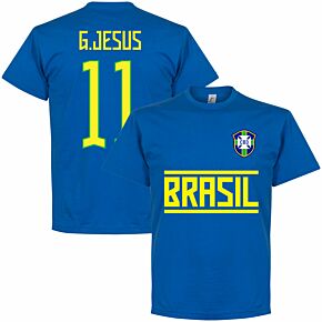 Brazil Team G.Jesus 11 T-shirt - Royal
