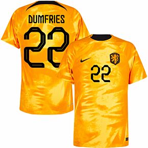 22-23 Holland Dri-Fit ADV Match Home Shirt + Dumfries 22 (Official Printing)