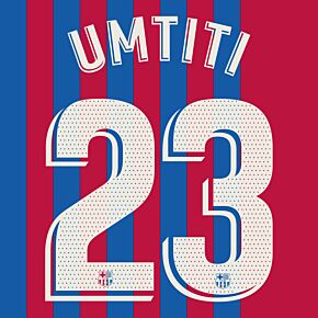 Umtiti 23 (Official Printing) - 21-22 Barcelona Home