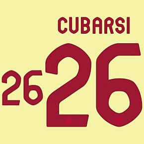 Cubarsi 26 (Official Printing) - 24-25 Spain Home