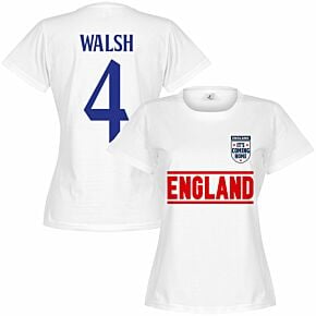 England Team Walsh 4 Women's T-shirt - White