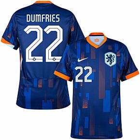 24-25 Holland Away Shirt + Dumfries 22 (Official Printing)