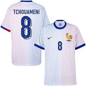 24-25 France Dri-Fit ADV Match Away Shirt + Tchoumeni 8 (Official Printing)