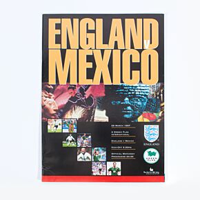 England vs Mexico 1997 International Friendly at Wembley Program - March 29, 1997