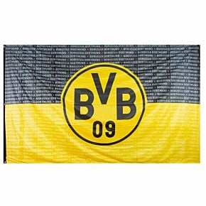 Borussia Dortmund Large Hoisting Flag - Black/Yellow (150 x 100cm Approx)