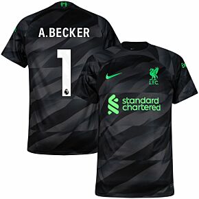 23-24 Liverpool Away GK Shirt + A.Becker 1 (Premier League)