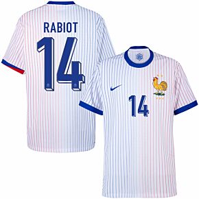 24-25 France Dri-Fit ADV Match Away Shirt + Rabiot 14 (Official Printing)
