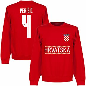 Croatia Perisic 4 Team KIDS Sweatshirt - Red