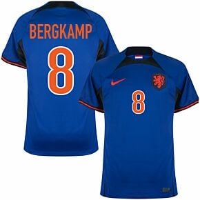 22-23 Holland Away Shirt + Bergkamp 8 (Legend Printing)