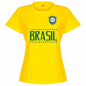 Brazil Team Womens Tee - Yellow