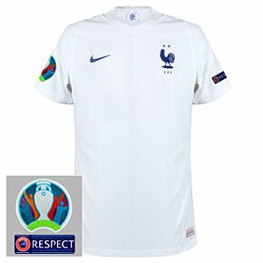 20-21 France Vapor Match Away Shirt + Official Euro 2020 Patches