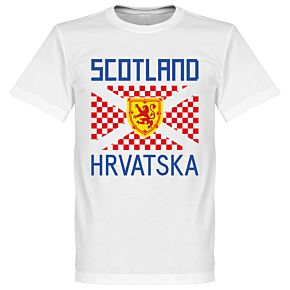 Scotland Croatia Supporters Tee - White
