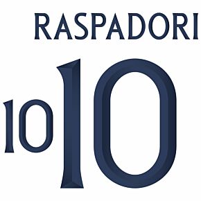 Raspadori 10 (Official Printing) - 23-24 Italy Away
