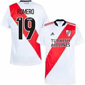 21-22 River Plate Home Shirt + Romero 19 (Fan Style)
