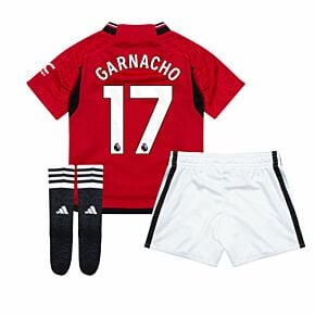 23-24 Man Utd Home Mini Kit + Garnacho 49 (Premier League)