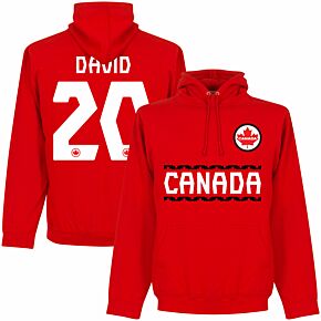 Canada Team David 20 Hoodie - Red