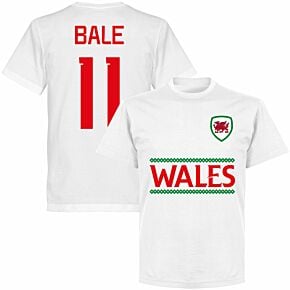 Wales Team Bale 11 T-shirt - White