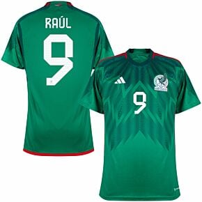 22-23 Mexico Home Shirt + Rául 9 (Official Printing)
