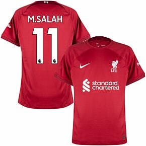 22-23 Liverpool Home Shirt + M.Salah 11 (Official Printing)