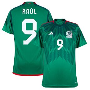 22-23 Mexico Home Shirt + Rául 9 (Official Printing)