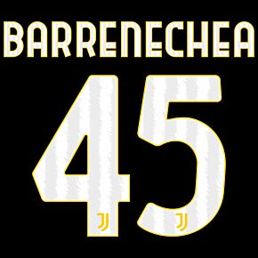 Barrenechea 45 (Official Printing) - 23-24 Juventus Home