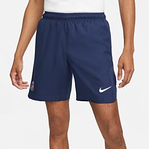 22-23 PSG Dri-Fit Stadium Training Shorts - Navy/White (Zipped Pockets)