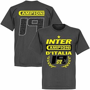 Inter 2021 Champions 19 T-shirt - Dark Grey