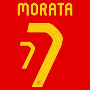 Morata 7 (Official Printing) - 24-25 Spain Home