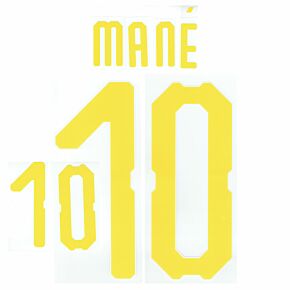 Mané 10 - Senegal Away Official Name & Number 2018 / 2019