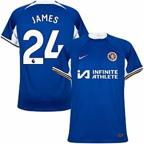 23-24 Chelsea Home Shirt (incl. Sponsor) + James 24 (Premier League)