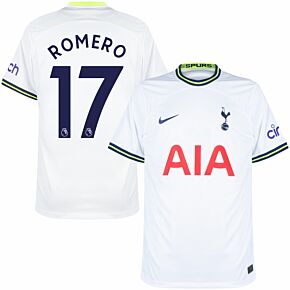 22-23 Tottenham Home Shirt + Romero 17 (Premier League)