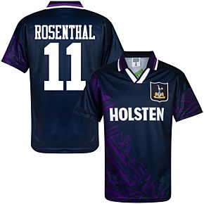 1994 Tottenham Away Retro Shirt + Rosenthall 11 (Retro Flock Printing)