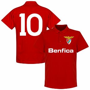 Benfica 10 Team Polo Shirt - Red