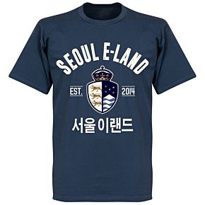Seoul E-Land Established T-Shirt - Denim Blue