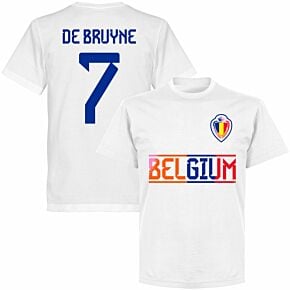 Belgium De Bruyne 7 Team 2022 T-shirt - White